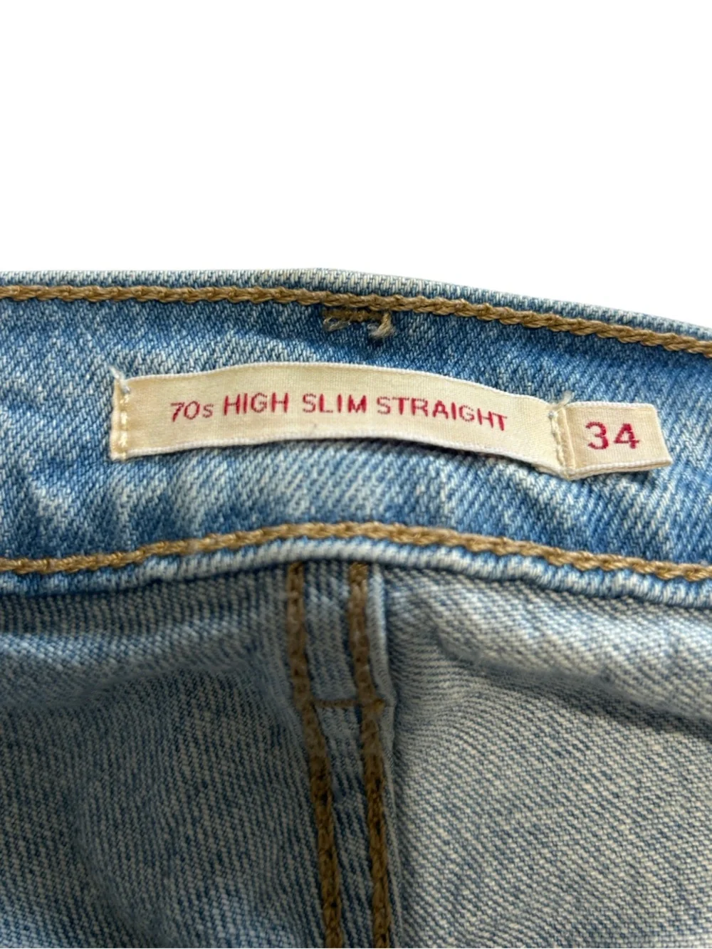Levi’s Men’s 7Os High Slim Straight Jeans Sz 34x29